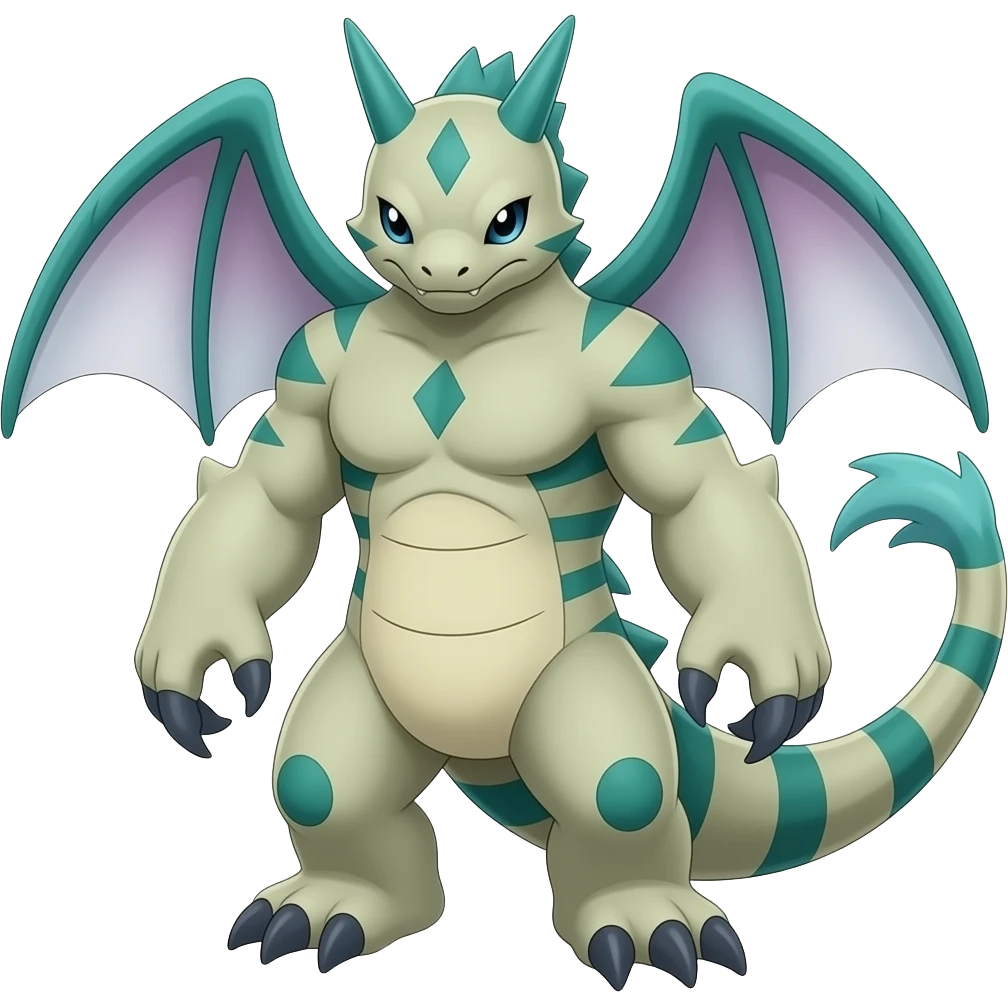 Gabite-Cubone-Marowak-ExVeemon-Latias-Fakémon-hybrid emoji