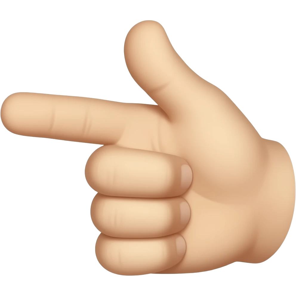 dedo apuntando emoji