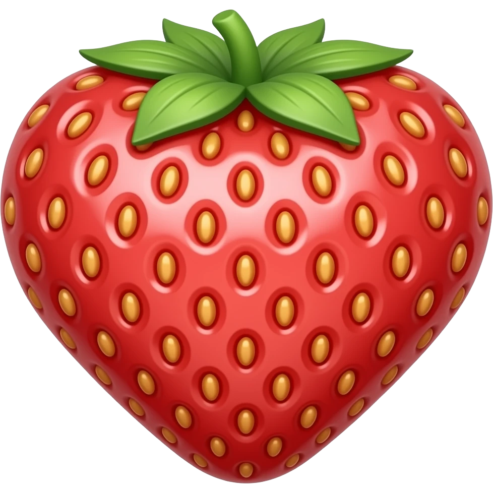 strawberry diamond heart emoji