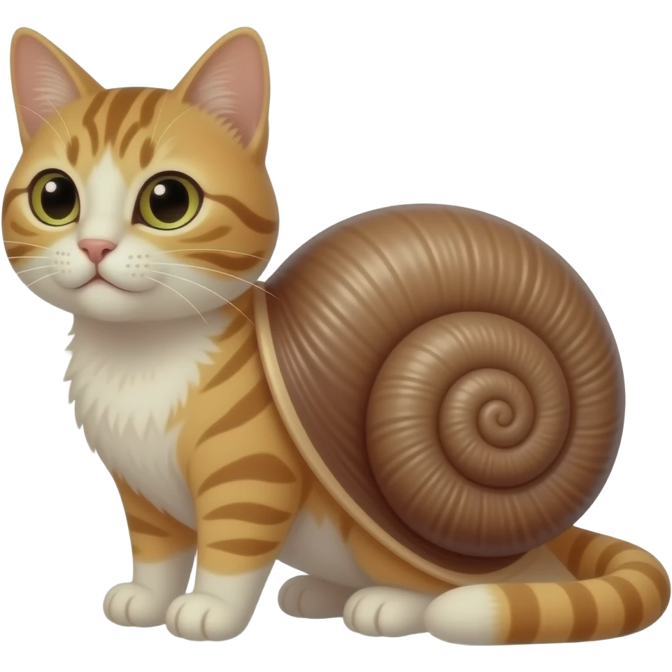 Cat snail emoji