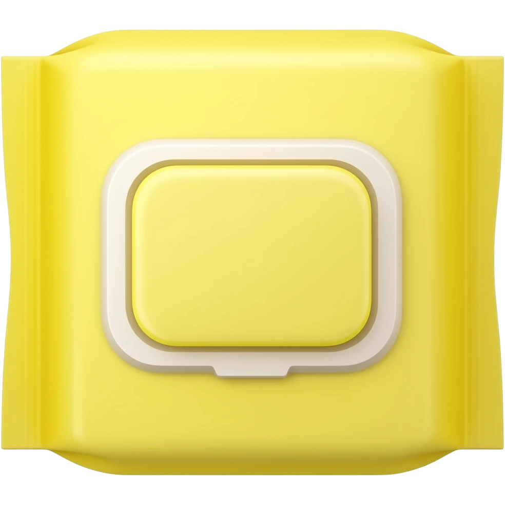 YELLOW WIPES PACKAGING emoji