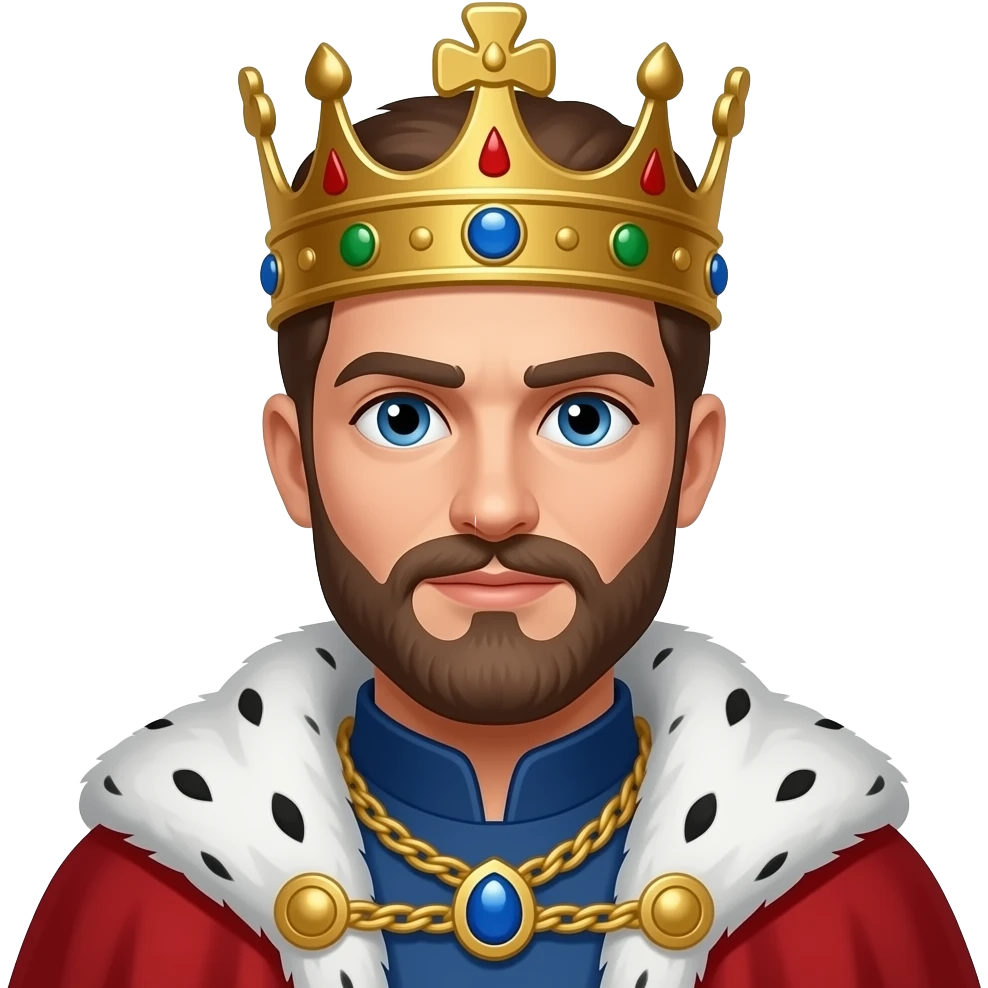 Handsome King emoji emoji