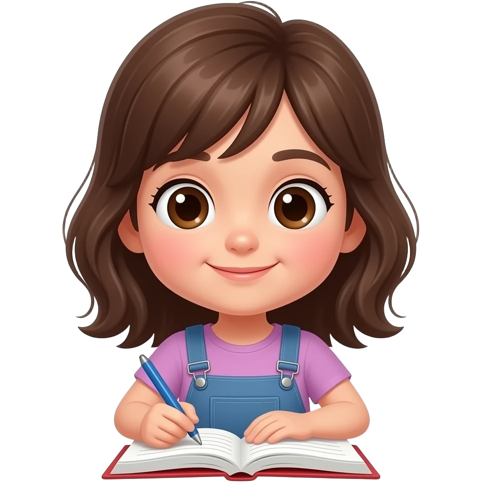 girl doing homework emoji