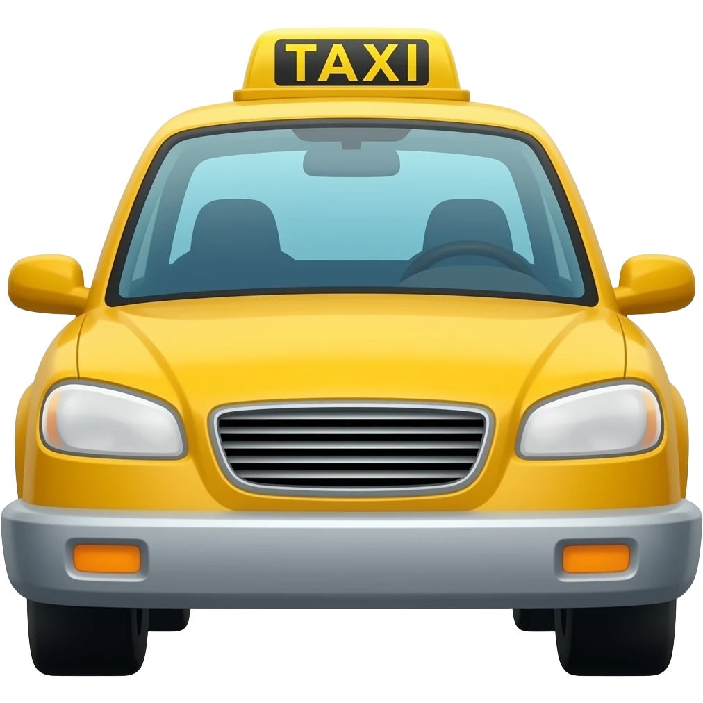Taxi / car — for "Такси", "Транспорт" emoji