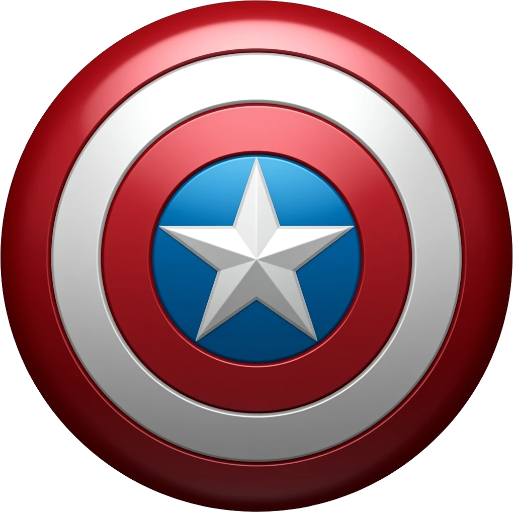 Captain America shield emoji