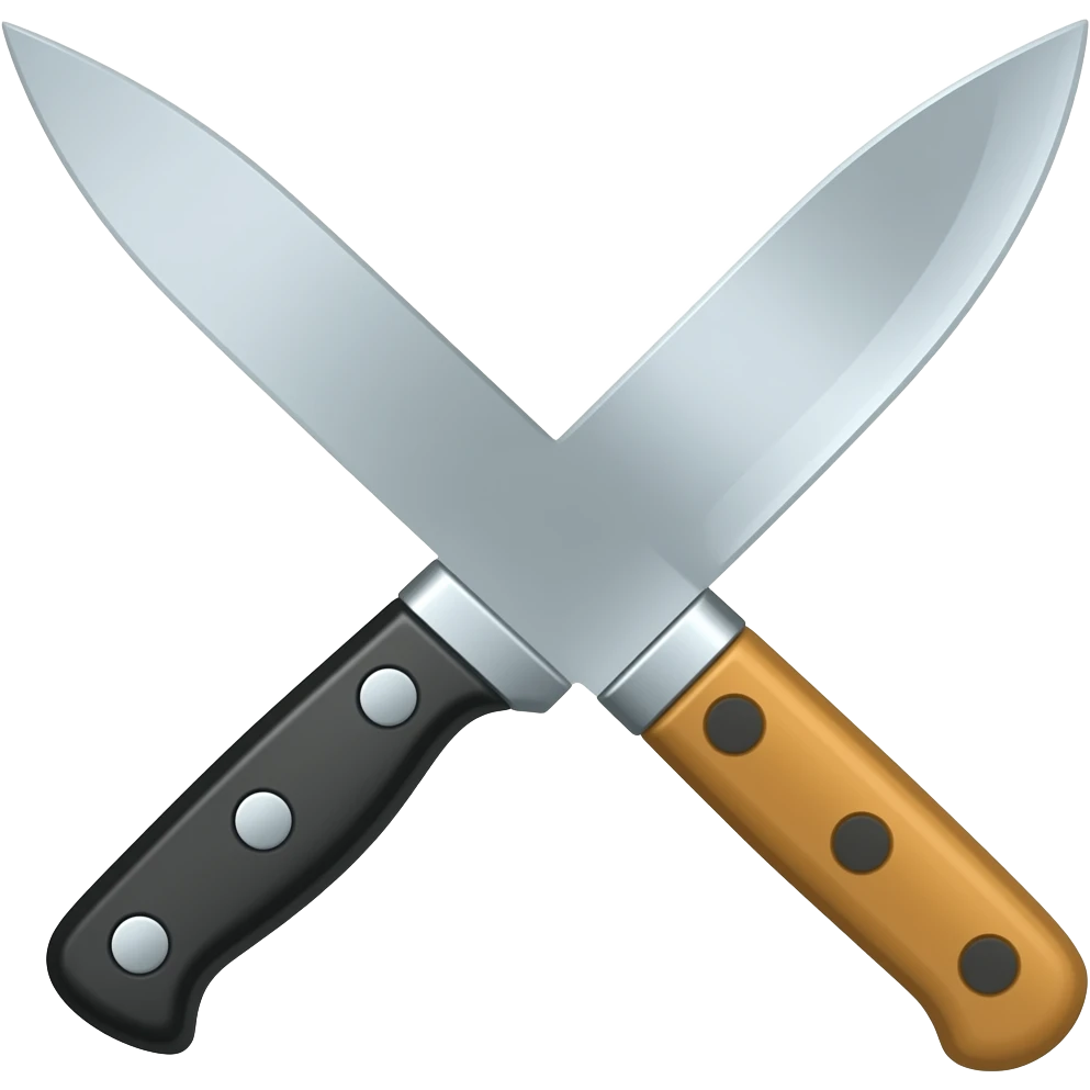 one knife facing towords right emoji emoji