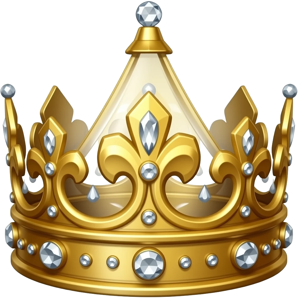 Corona laureada imperial de oro y diamantes estilo dios Emperador de Warhammer 40k emoji