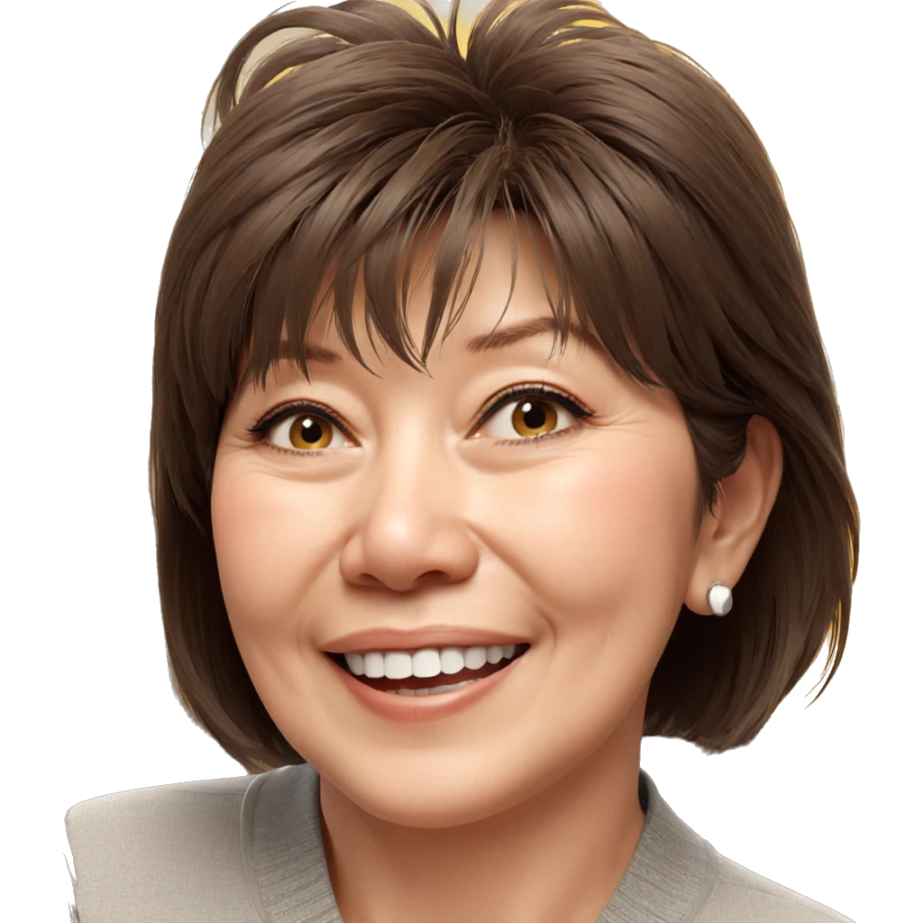 smiling girl with short hair emoji