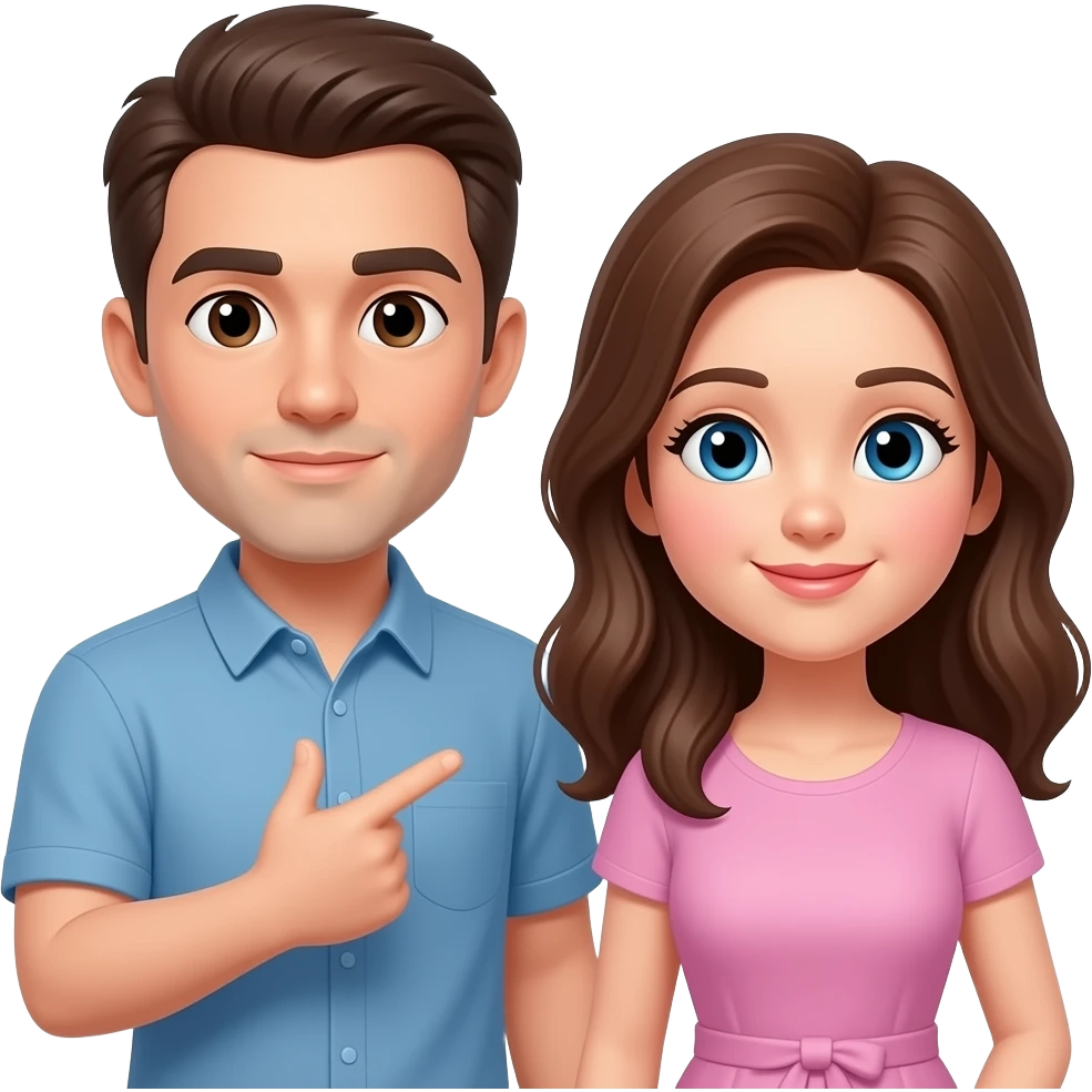 Husband convincing wife emoji