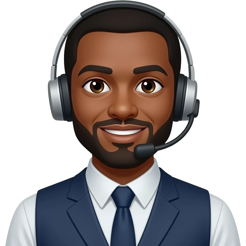 Black man Service provider emoji