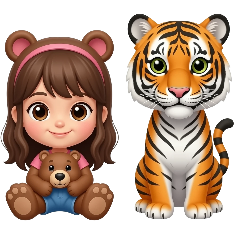 🐻+🐯 girl bogggg emoji