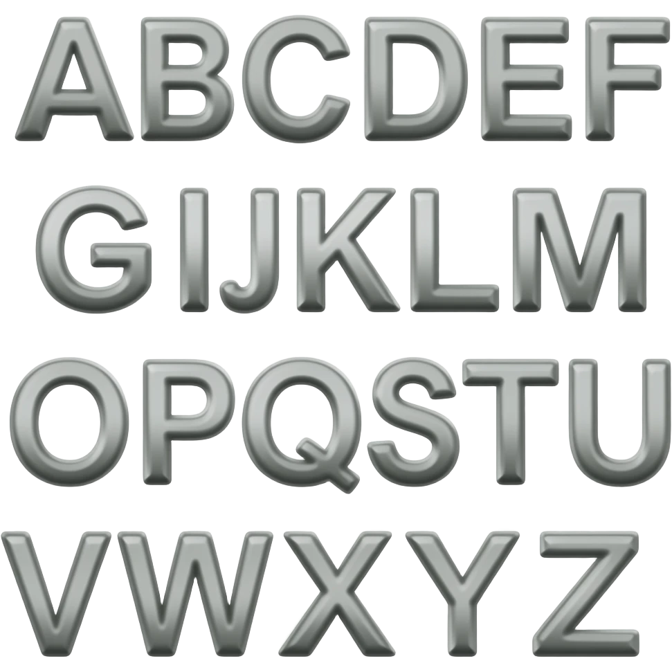 bảng chữ cái tiếng anh emoji