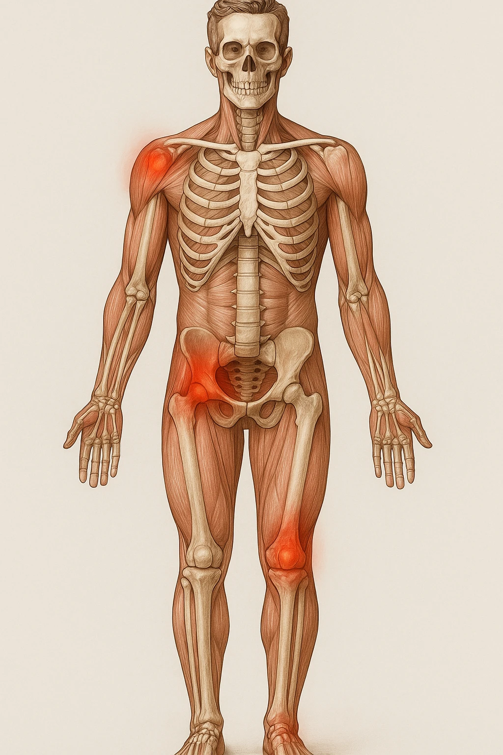 Uomo con dolore per infortunio vista anatomica in piedi emoji