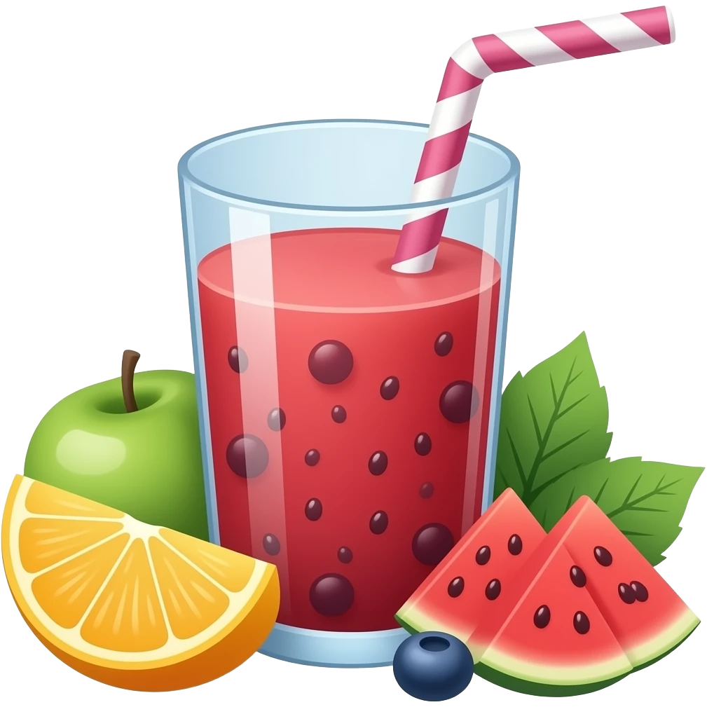 Fruit smoothie emoji