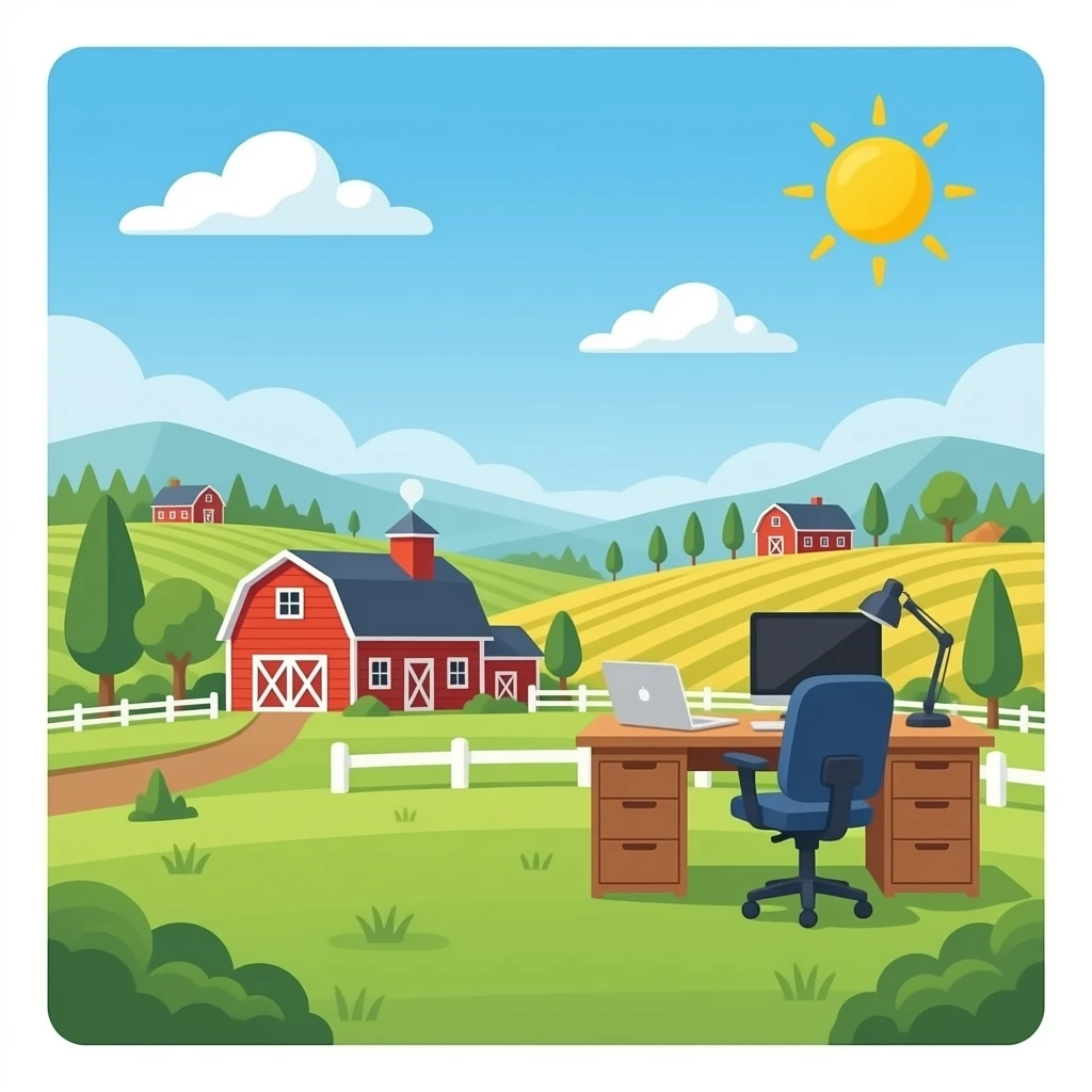 Farm office space emoji