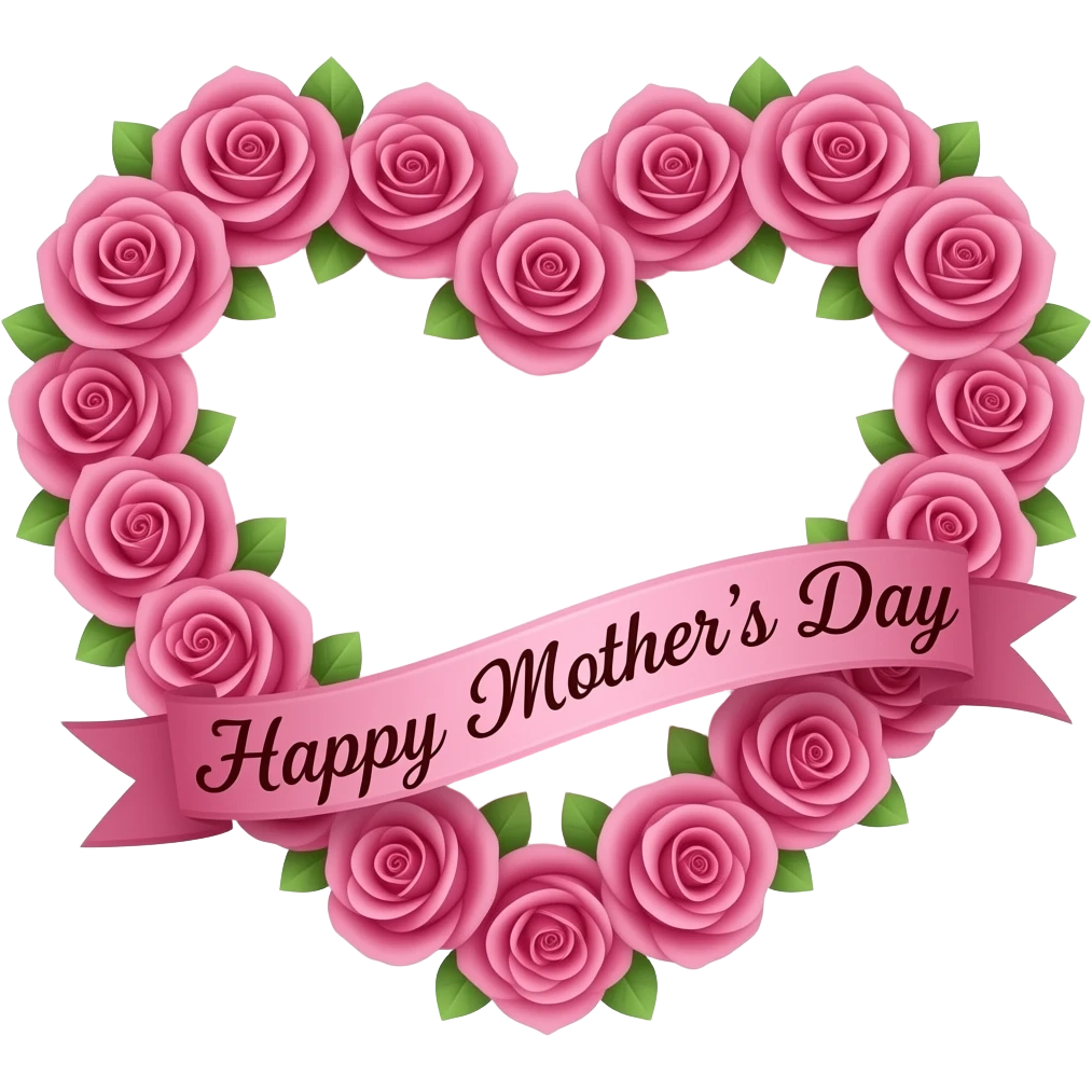 Happy Mother's Day empji heart emoji