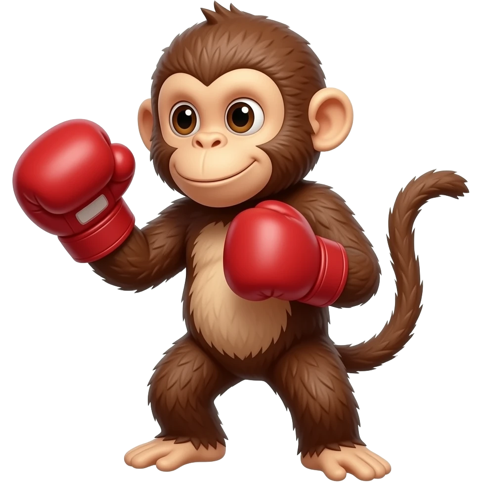Punchy monkey emoji