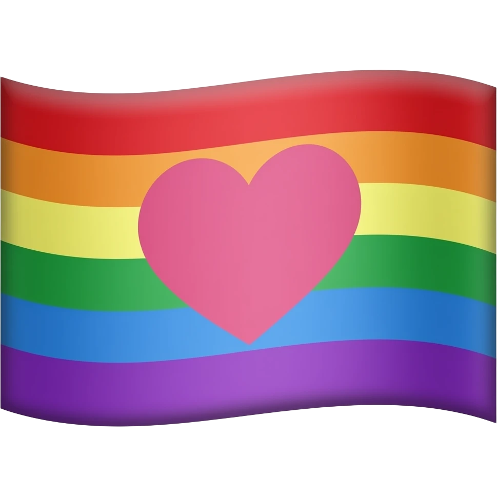 Lesbian flag heart emoji