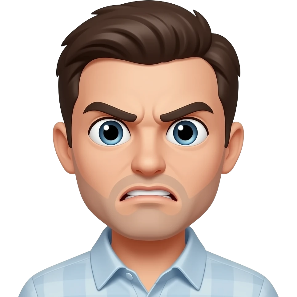 Someone mad but confused emoji