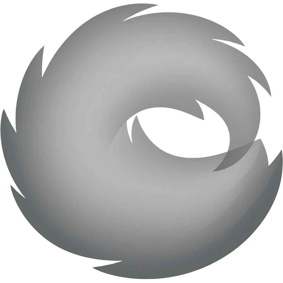 Grey wolf tail emoji