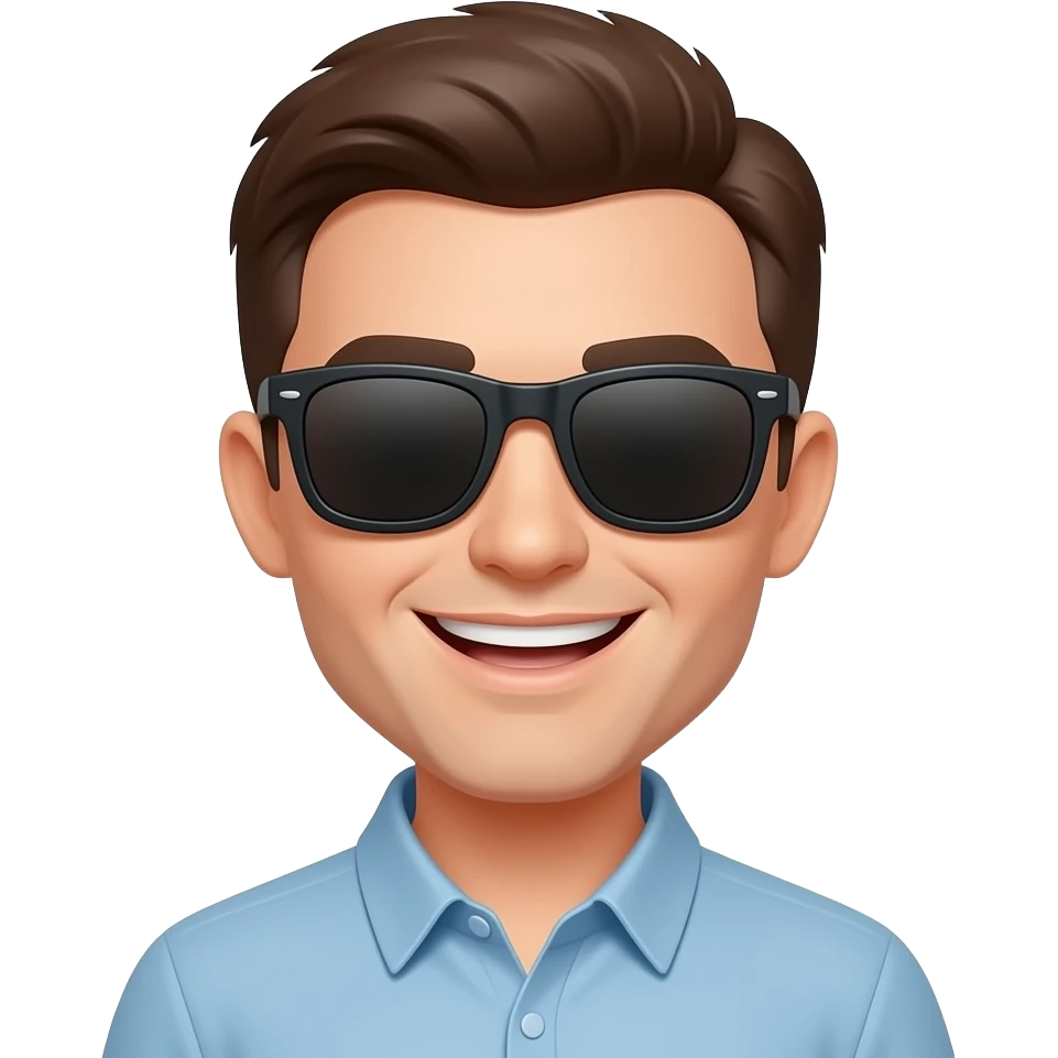 smiling face with sunglasses emoji