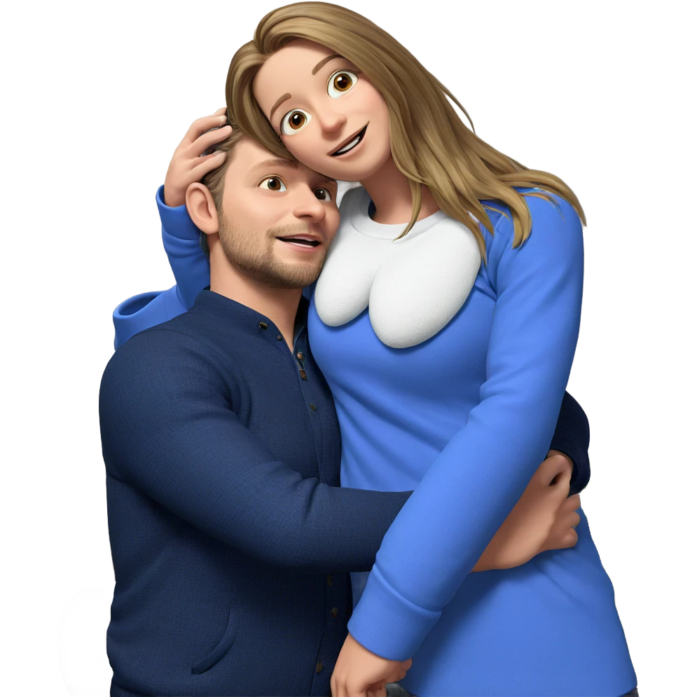 cozy christmas hug indoors emoji