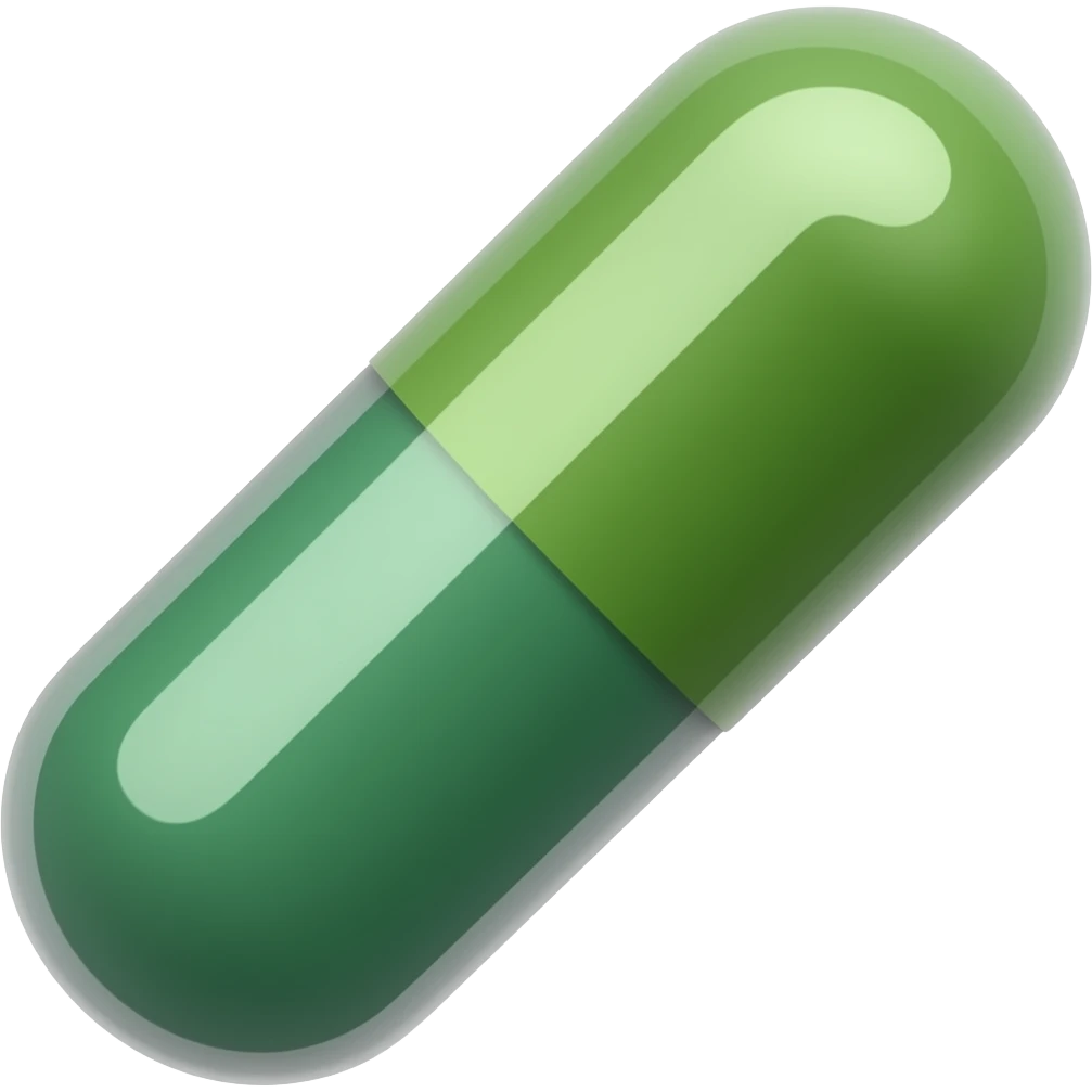 Spirulina pills emoji