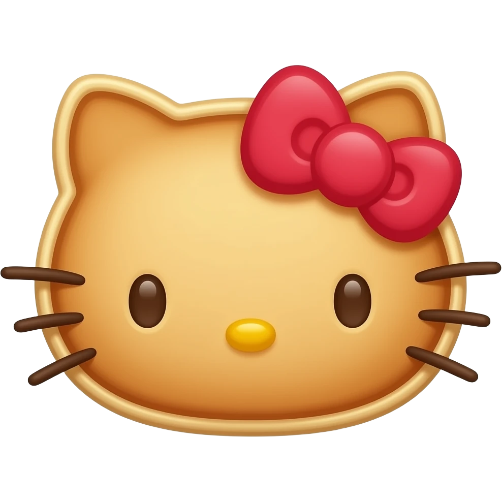 Hello kitty Pancakes emoji
