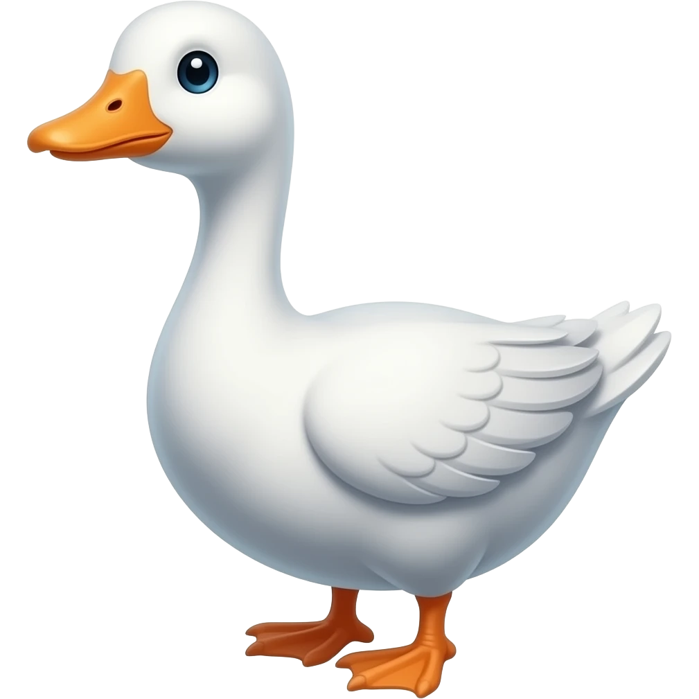 Cartoon goose emoji