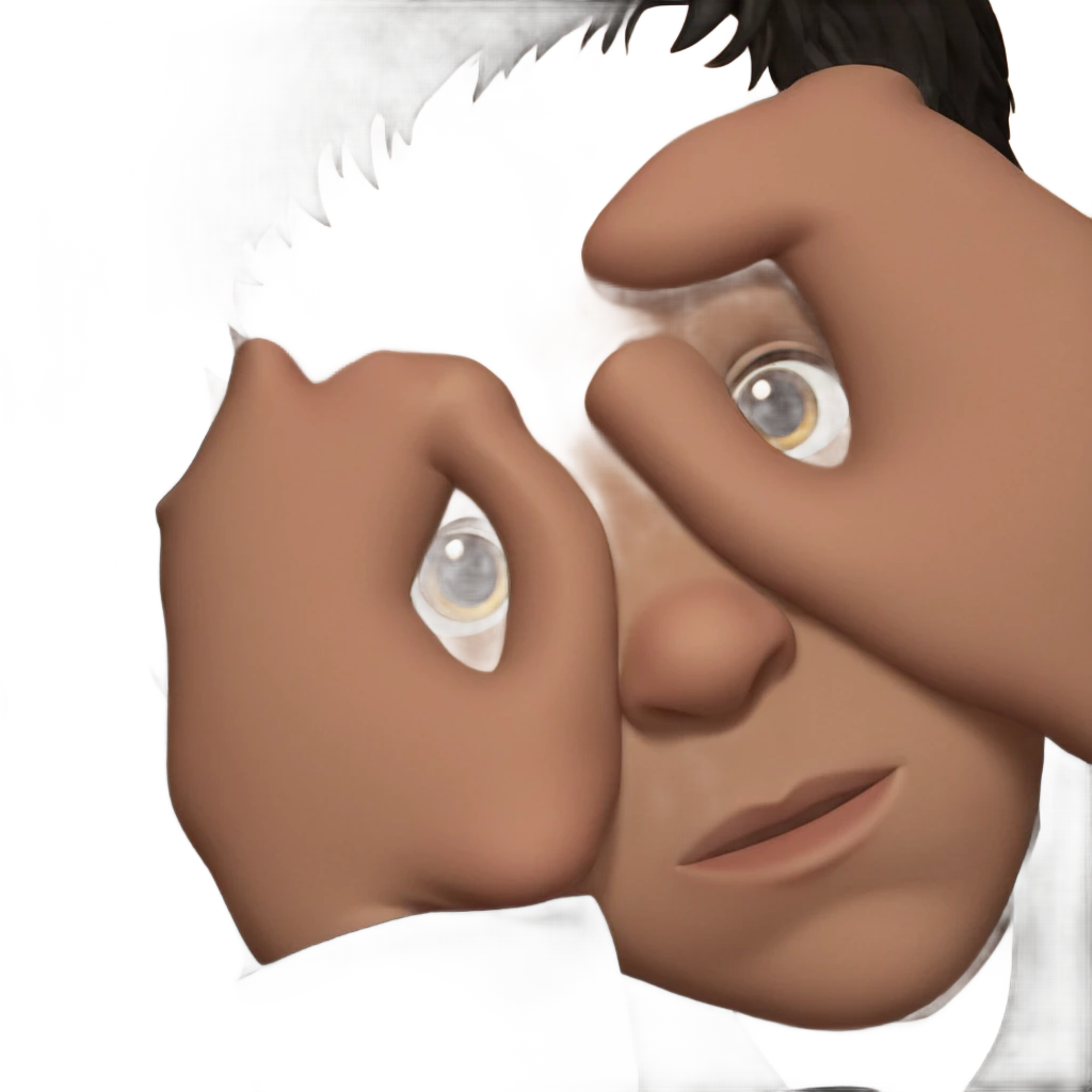 solo black haired boy emoji