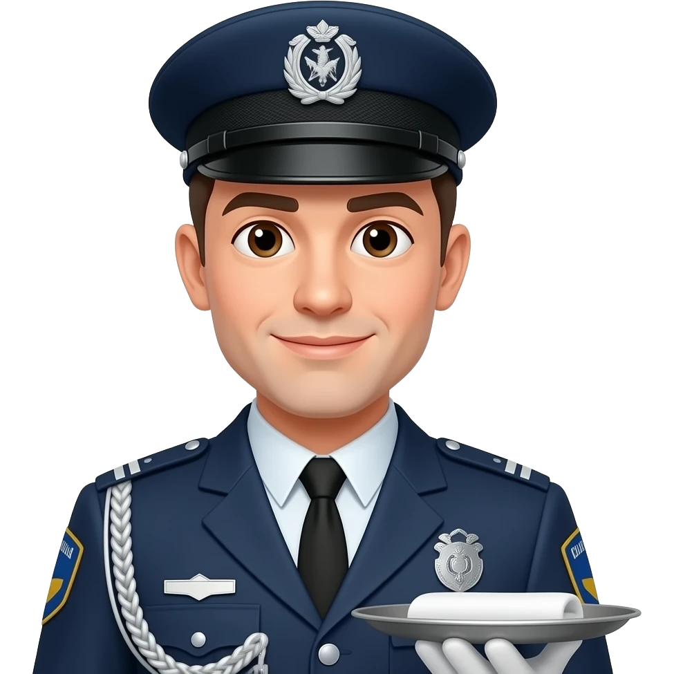 üniformalı garson emoji
