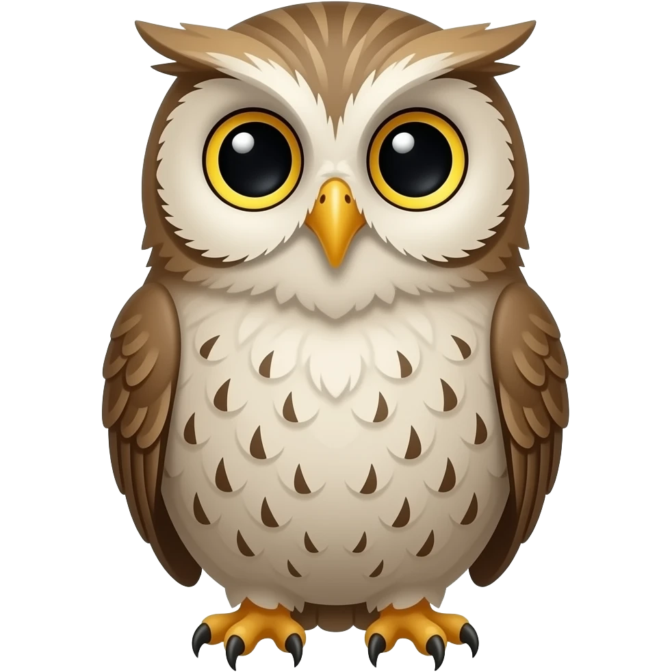 Make me a owl now remove the head emoji