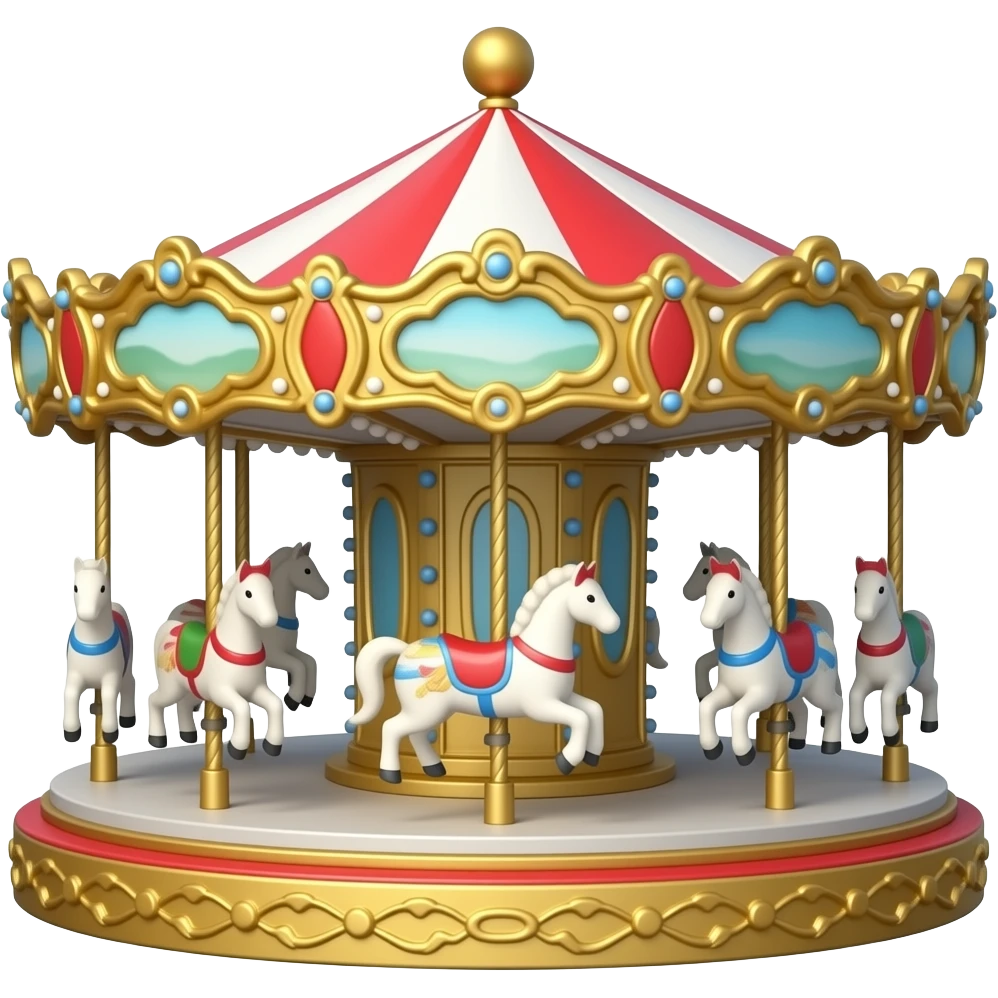 A-merry-go-round emoji