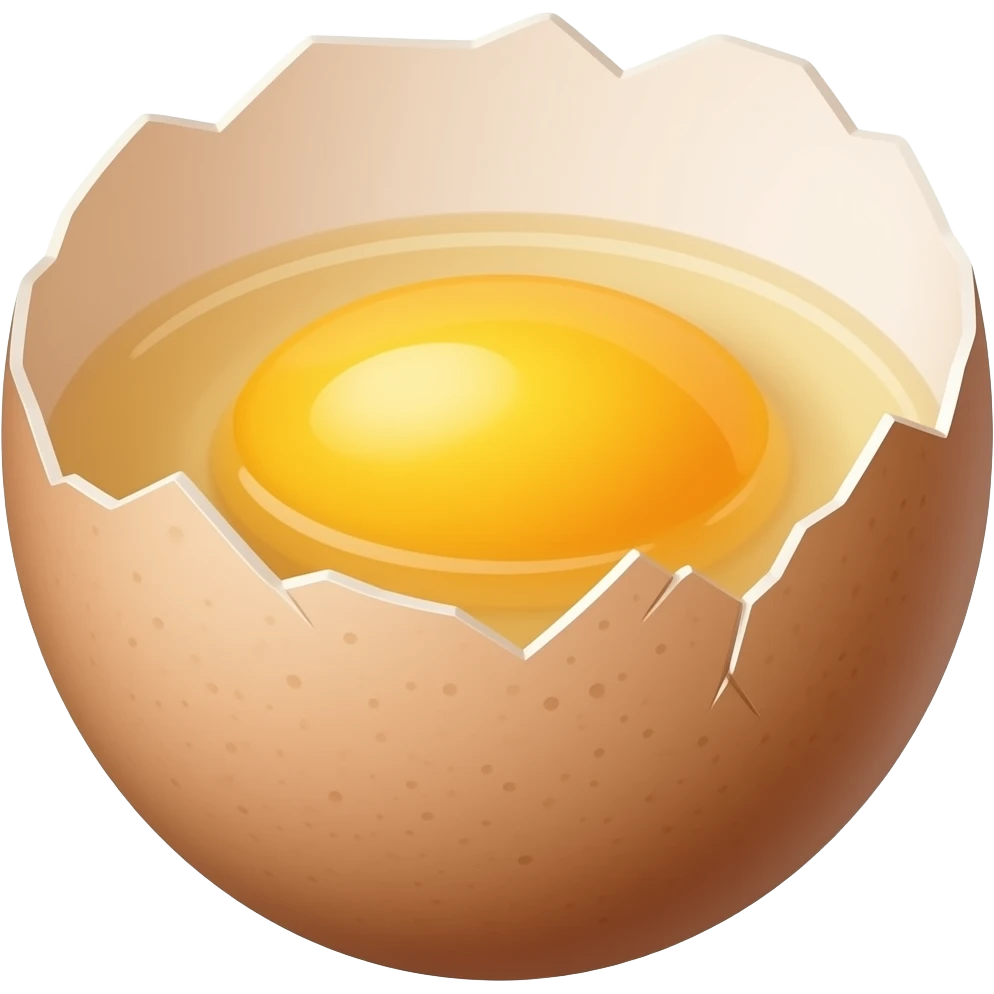 cracking an egg into a bowl emoji