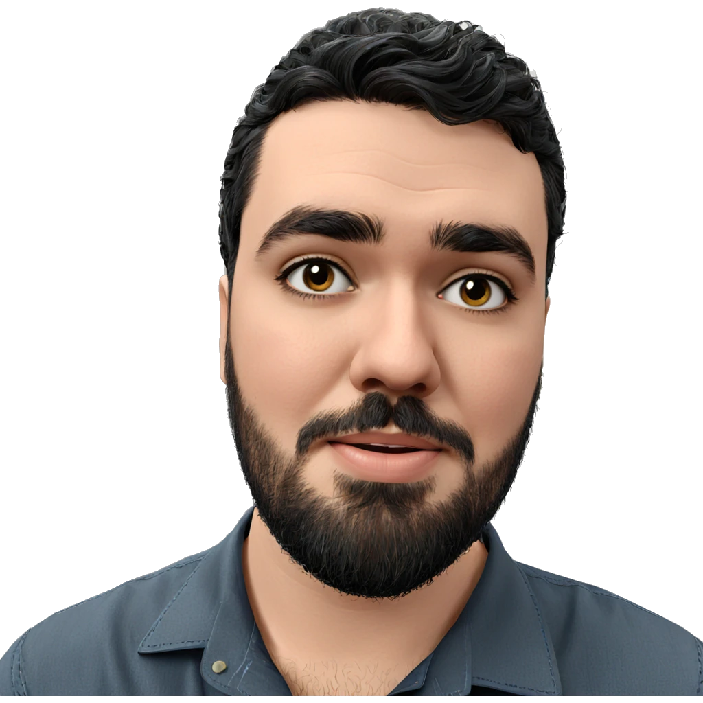 black-haired man with beard emoji