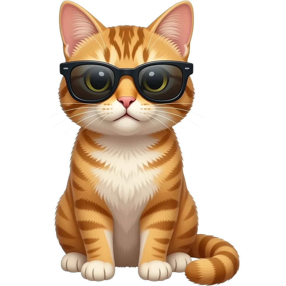 Cat wearing sunglasses emoji