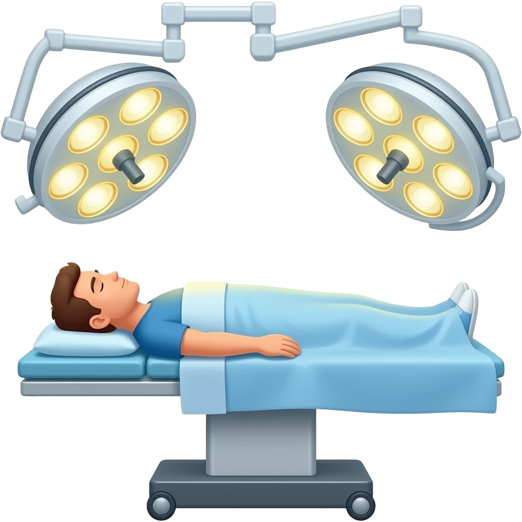 dibujos de un paciente en sala quirurgica emoji