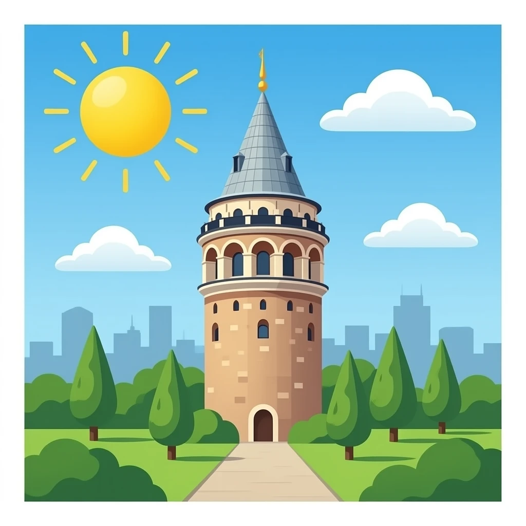 Galata kulesi emoji