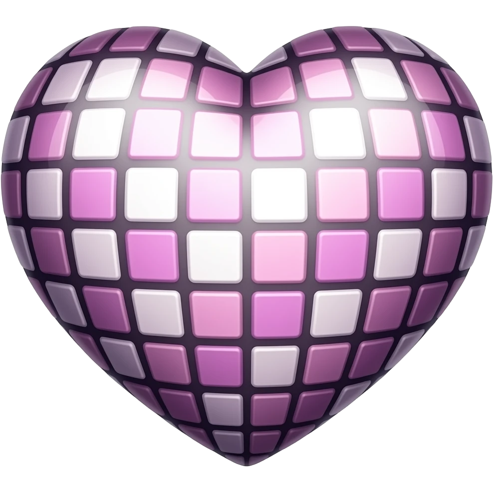 Disco heart emoji