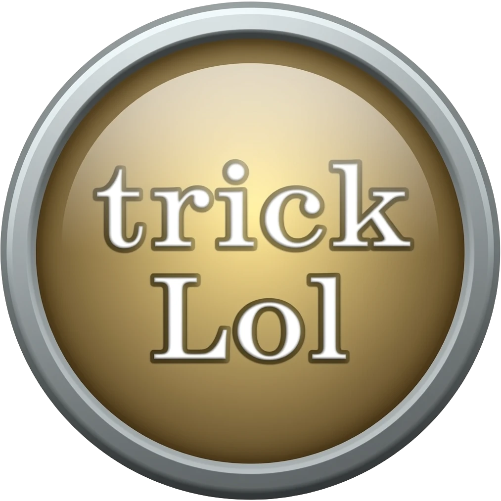 Button that says trick lol emoji