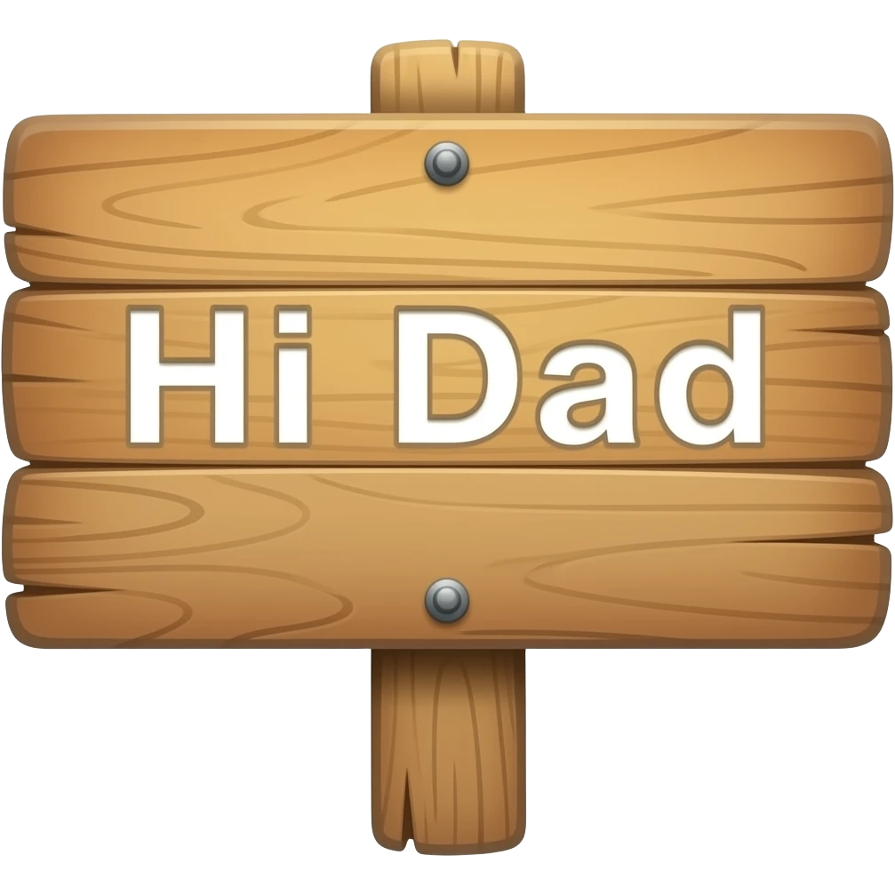 Hi dad sign emoji