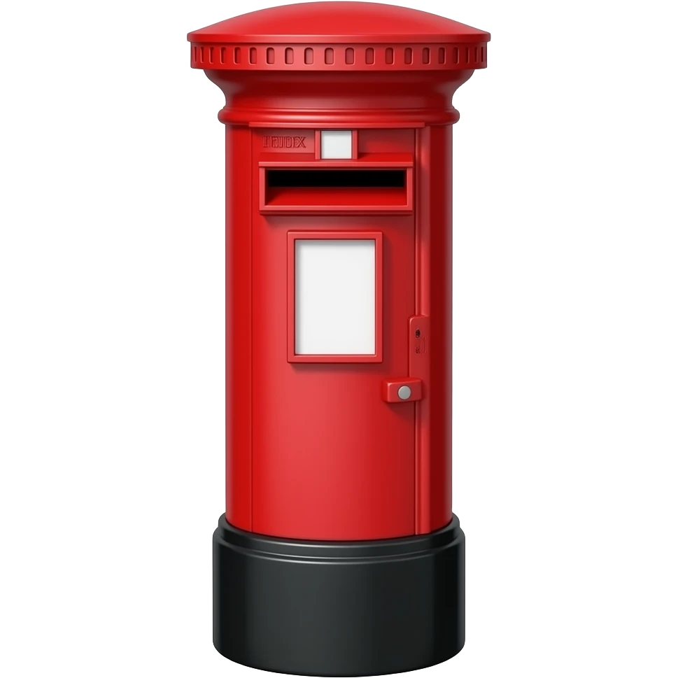 London-style red mailbox emoji