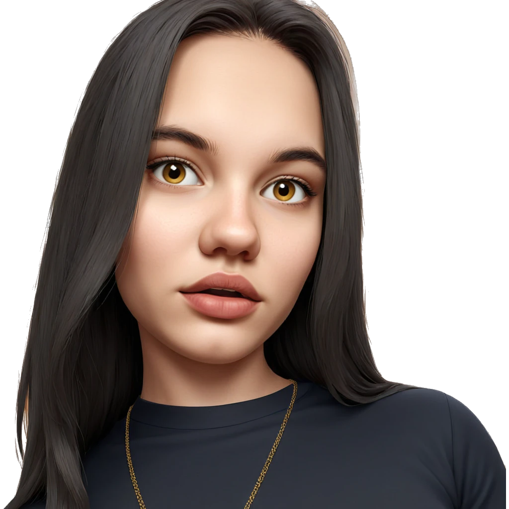 realistic portrait of girl emoji