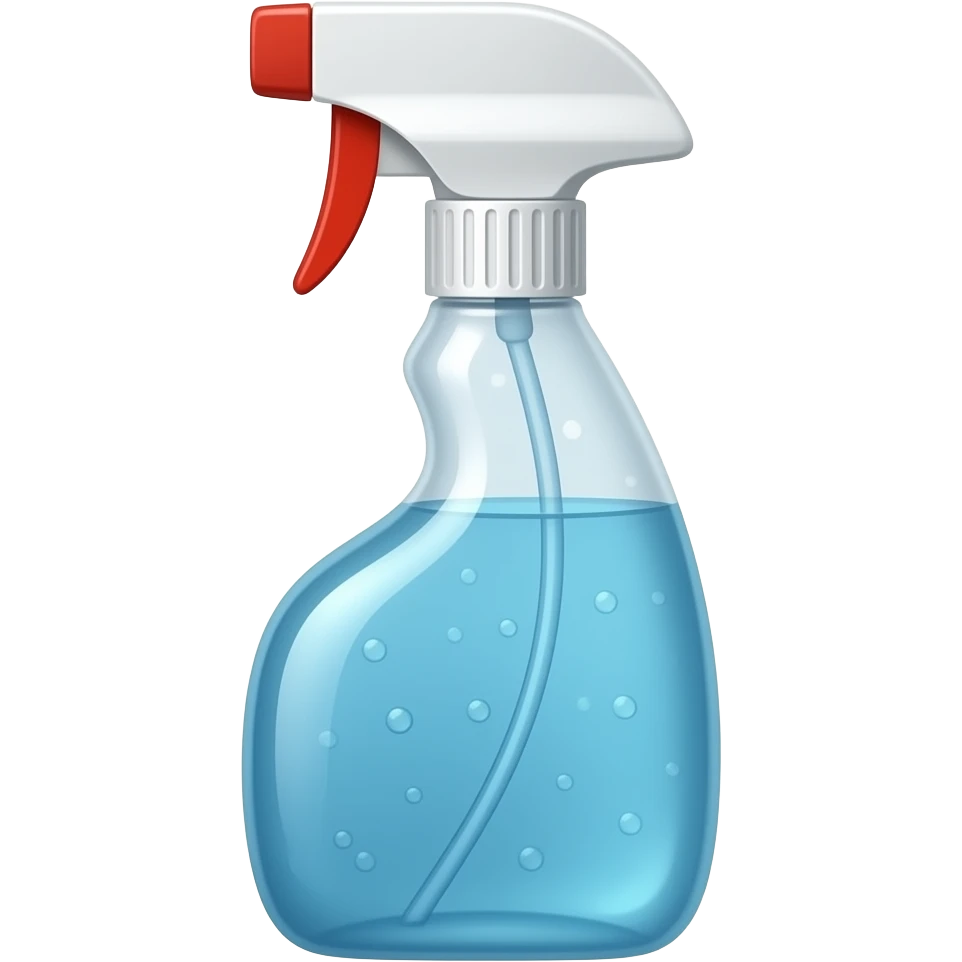 cleaning spray bottlw emoji