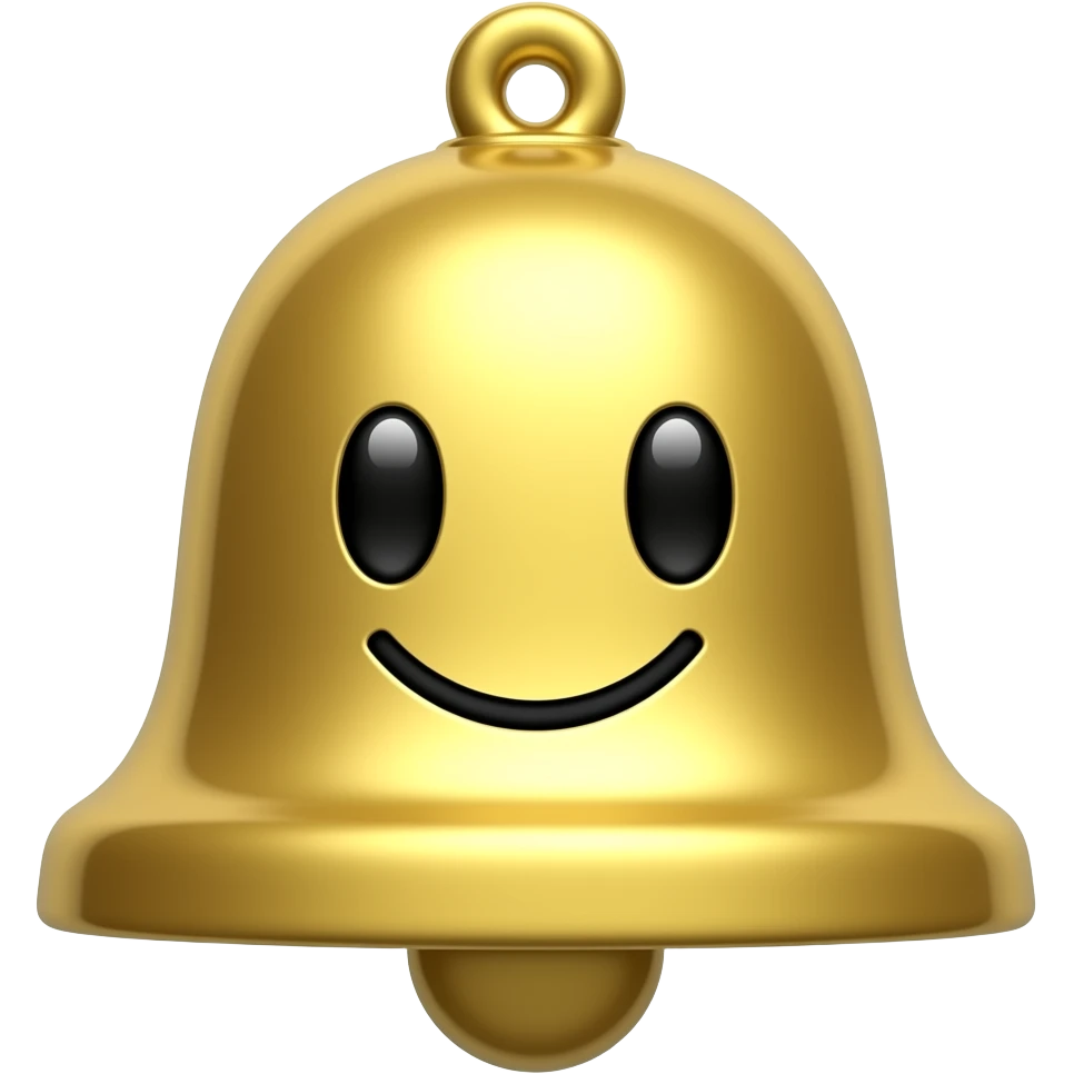 campanilla Con cara feliz emoji
