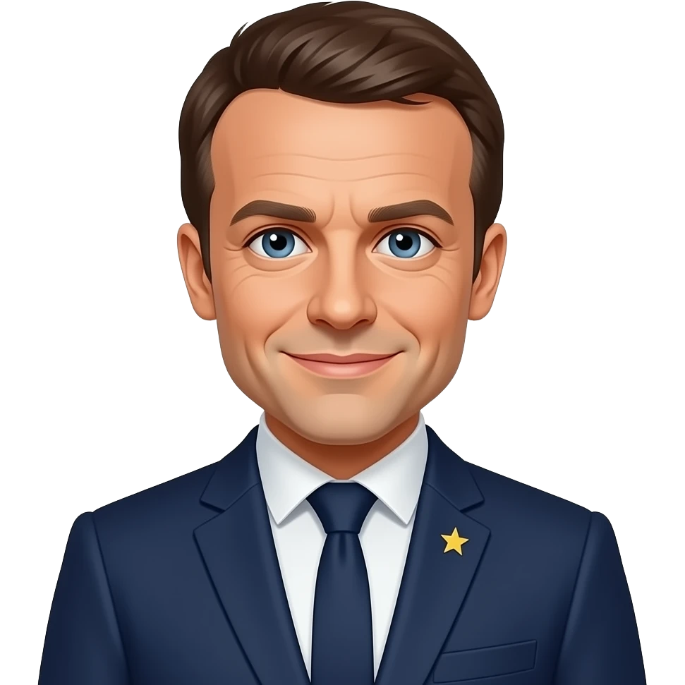 Emmanuel Macron kawaii emoji