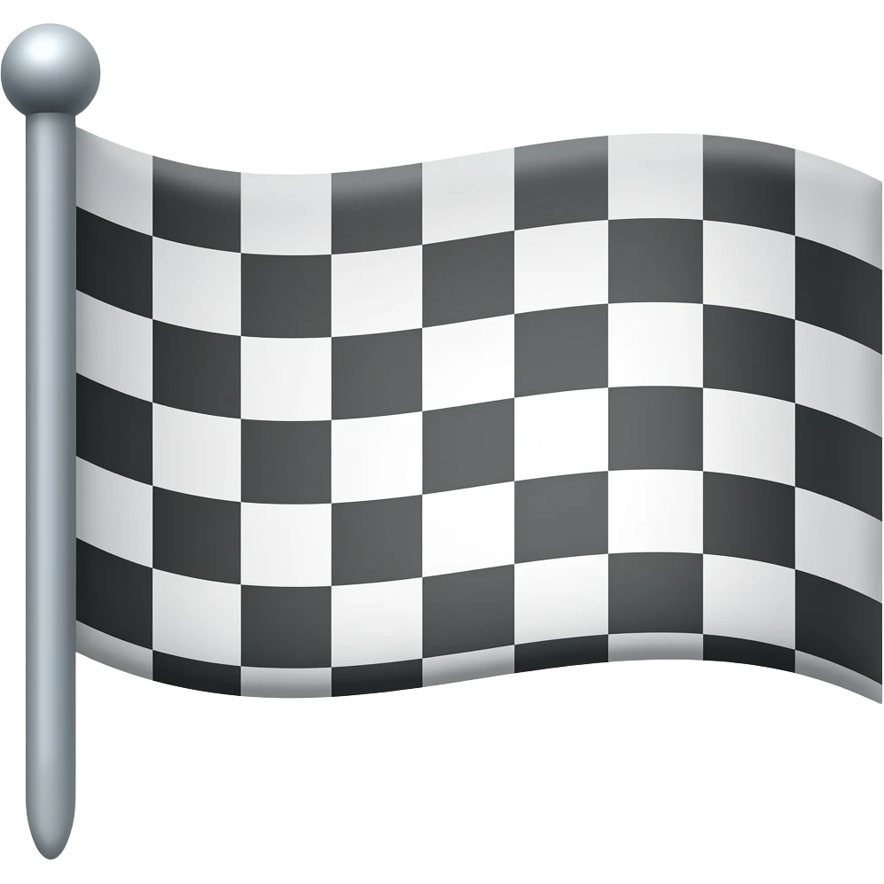 Checkered Flag emoji