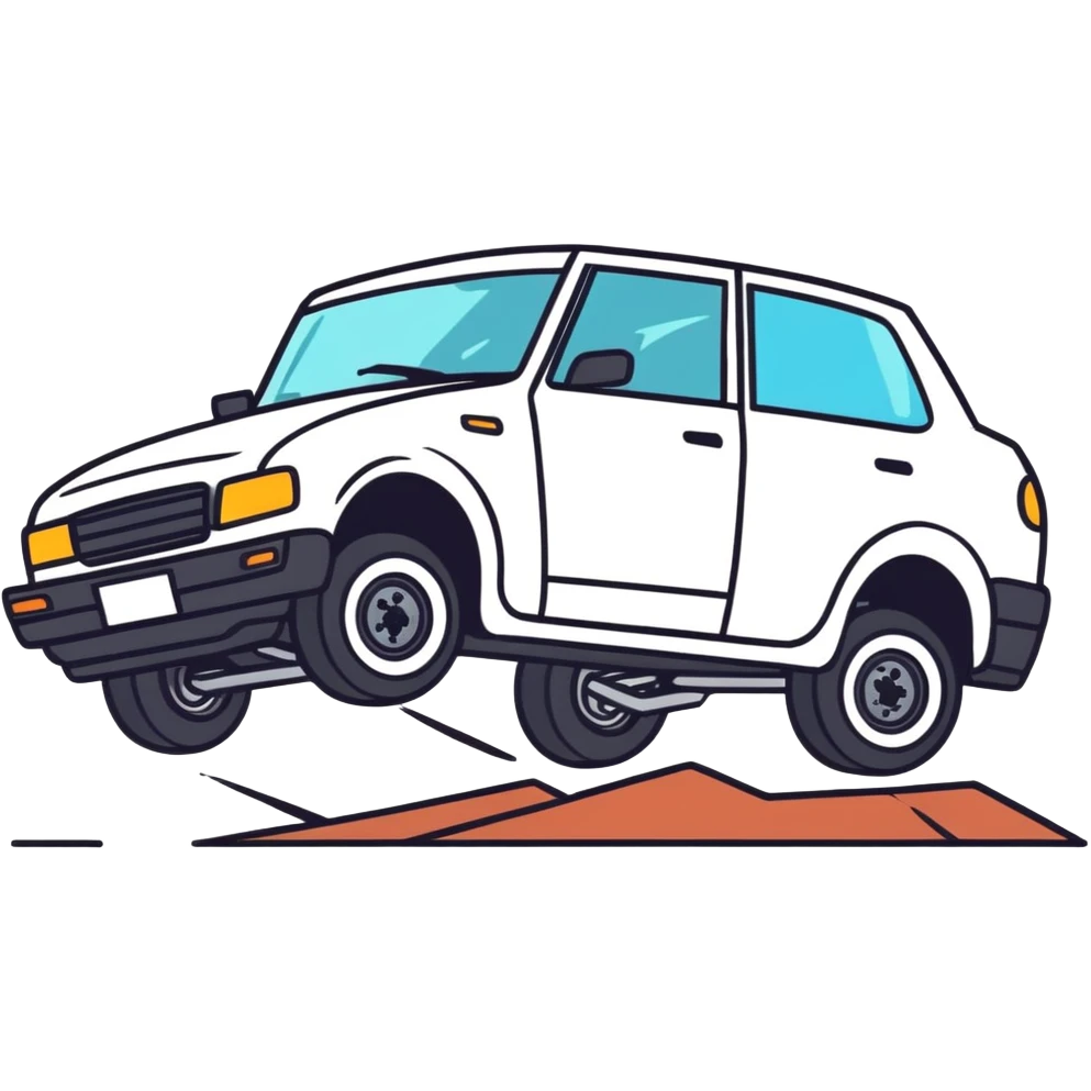 Car crashing emoji
