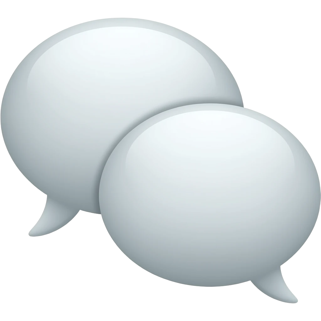 Two speech bubbles emoji