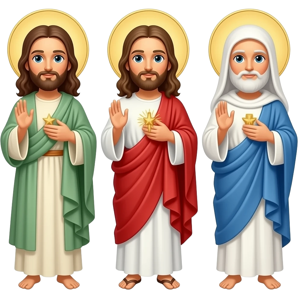 God Jesus and The Holy Spirit emoji